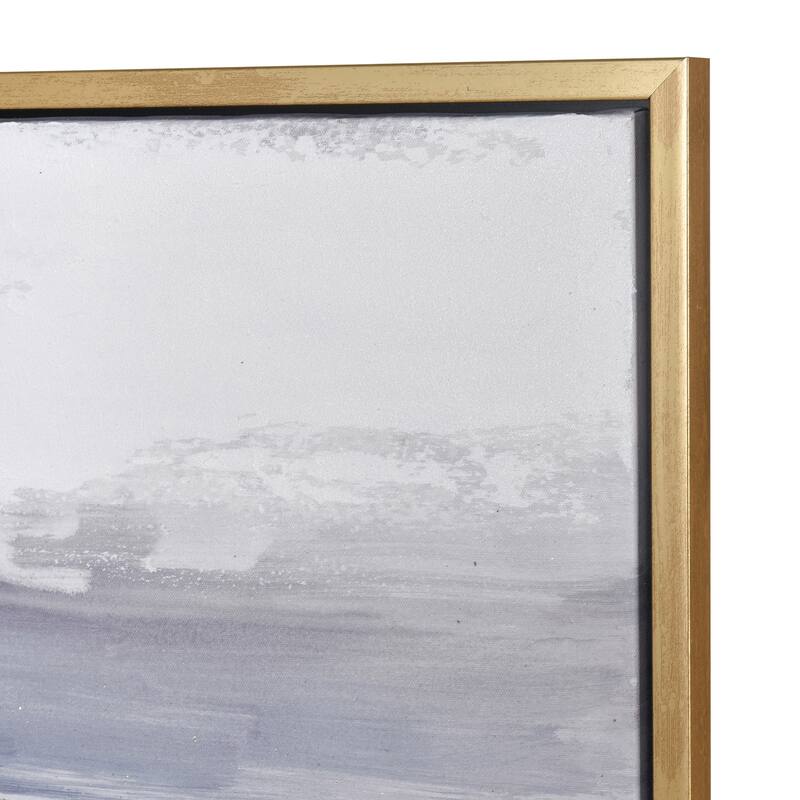 Elk Home Jones Sound Gray Fabric 47.25 Inch Wide Wall Art