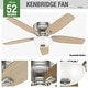 preview thumbnail 13 of 30, Hunter 52" Kenbridge Low Profile Ceiling Fan with LED Light Kit and Pull Chain