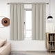 preview thumbnail 77 of 85, Deconovo Solid Rod Pocket Curtain Panel Pair, Set of 4 Panels 38x54 Inch - Light Beige