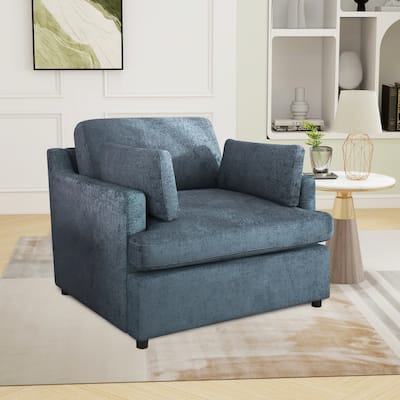 Modern Accent Chair,Upholstered Single Sofa with Armrest Cushions