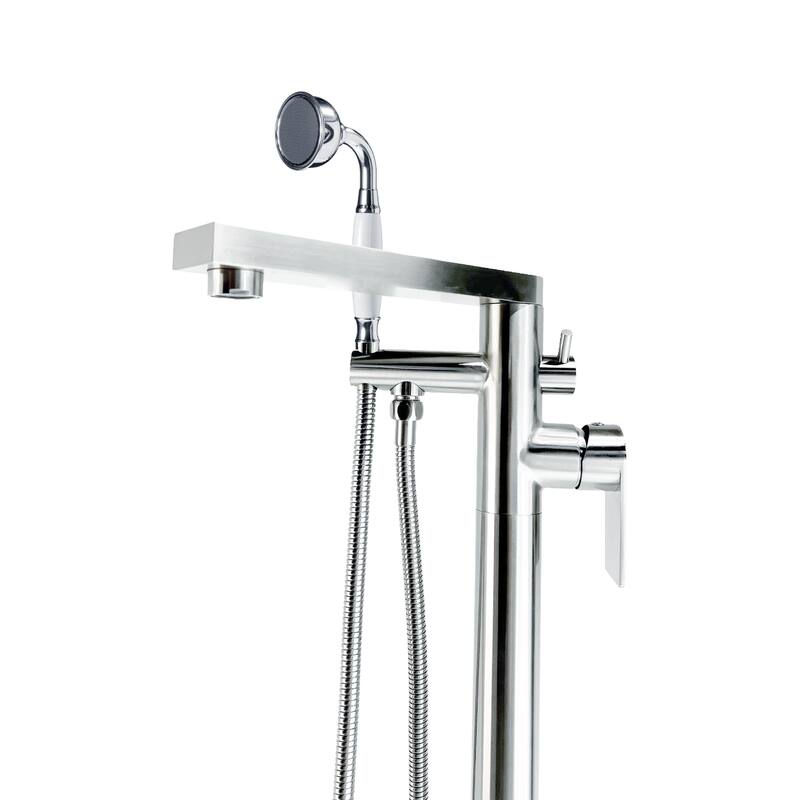 Venus Square Head Tub Filler Faucet with Handshower