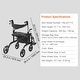preview thumbnail 8 of 12, 2 in 1 Rollator Walker & Transport Chair for Seniors