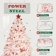 preview thumbnail 19 of 53, 6ft or 7ft Artificial Snow Flocked Christmas Tree with Metal Stable Stand Base for Indoor and Outdoor Holiday Decoration