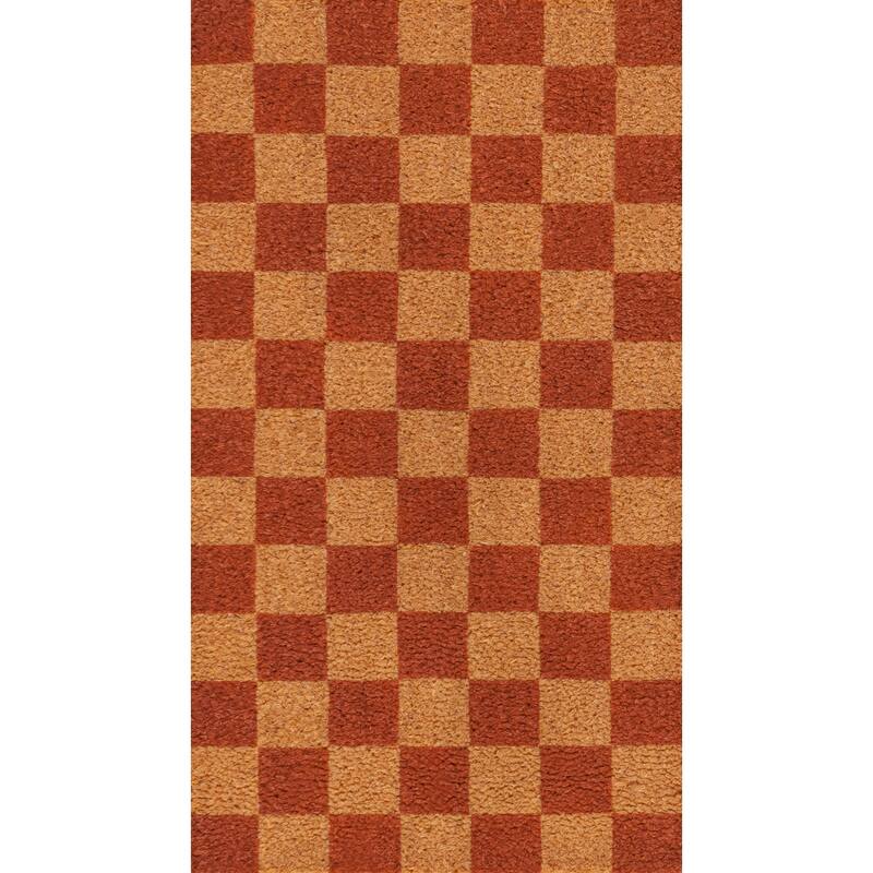 JONATHAN Y Classic Natural Coir Mat Indoor/Outdoor