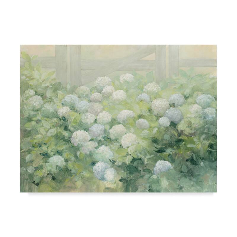 Julia Purinton 'Hydrangea Lane Flowers' Canvas Art