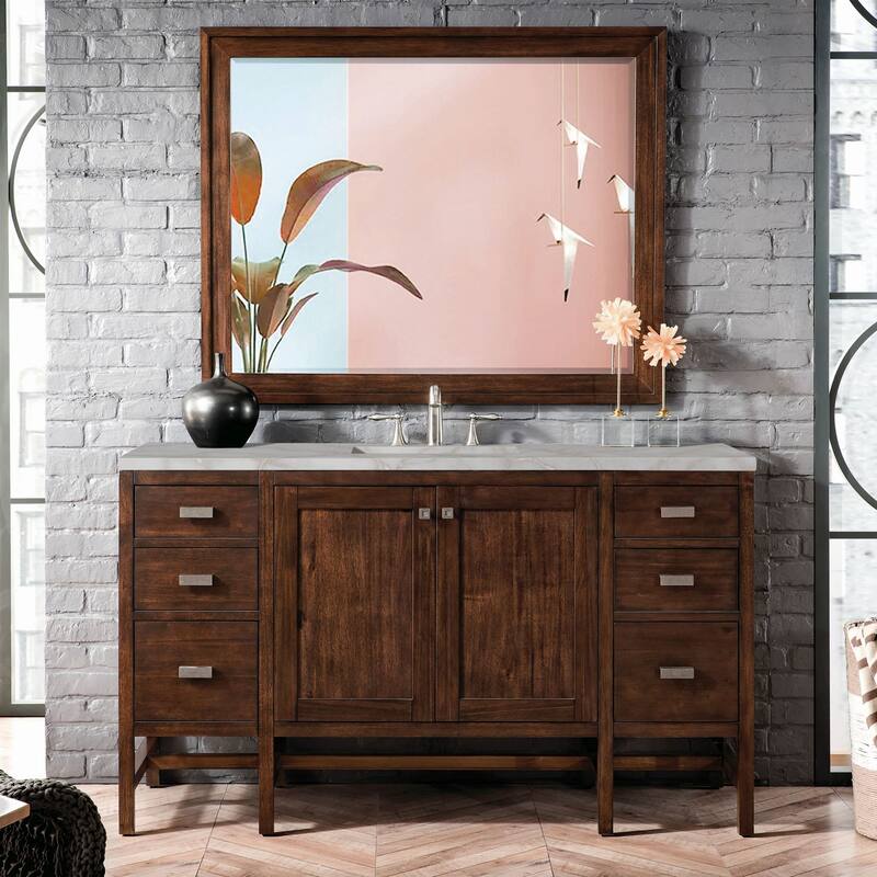 James Martin Vanities E444-V60S-3VSL Addison 60" Single Basin Wood