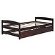 preview thumbnail 33 of 31, Modern Simple Twin Size Platform Bed with Twin Size Trundle Wood Bed Frame for Kids, Teens, Boys or Girls Easy Assembly