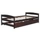 preview thumbnail 7 of 30, Wood Twin Size Platform Captain Beds with Twin Size Trundle