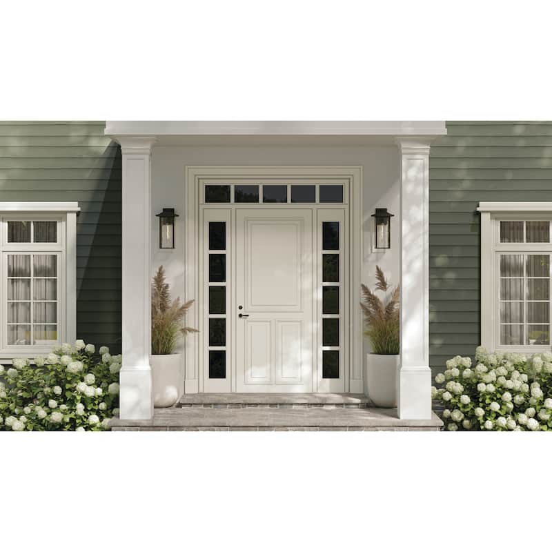 Kichler Lighting Capanna 1-Light Extra-Large Wall Light with Clear Water Glass in Olde Bronze