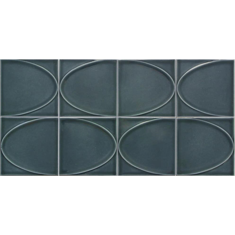 Emser Tile Mizu - 8" x 16" Square Mosaic Wall Tile - Glossy Tile