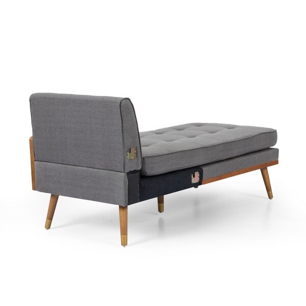 Fluhr Mid century Modern Chaise Sectional by Christopher Knight