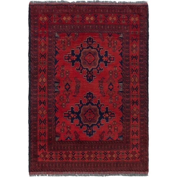 eCarpet Gallery Area Rug for Living Room Hand-Knotted Wool Rug Bedroom 357250 Finest Khal Mohammadi Bordered Red Rug 5'7 x 7'8 eCarpet Gallery Area Rug for Living Room Hand-Knotted Wool Rug Bedroom 357250 Finest Khal Mohammadi Bordered Red Rug 5'7 x 7'8
