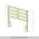 preview thumbnail 11 of 34, CraftPorch Modern Wooden Slat Headboard