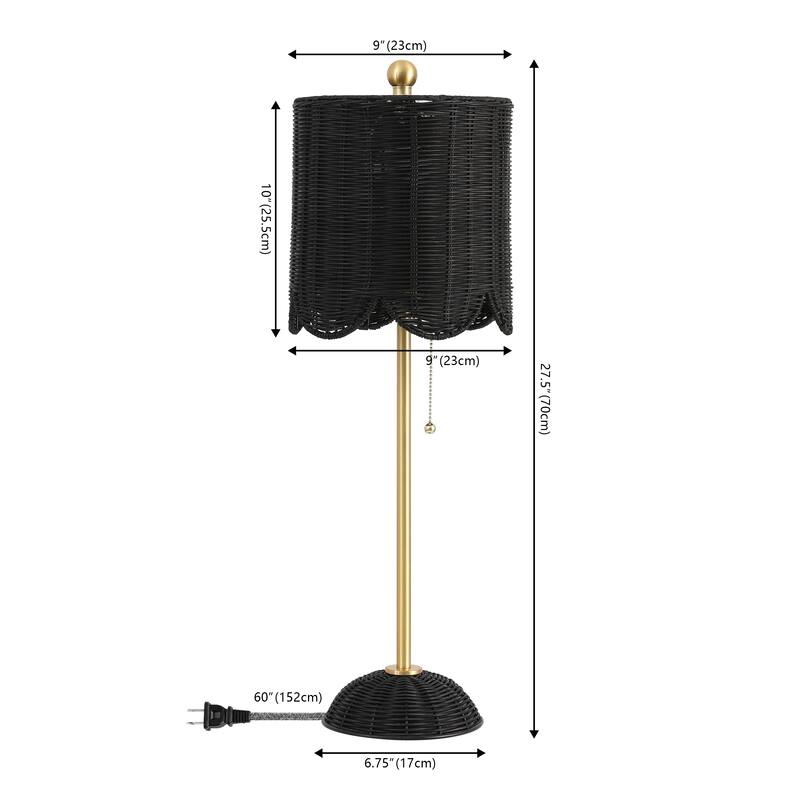 27.5" LED Table Lamp with Pull Chain (Set of 2), by JONATHAN Y