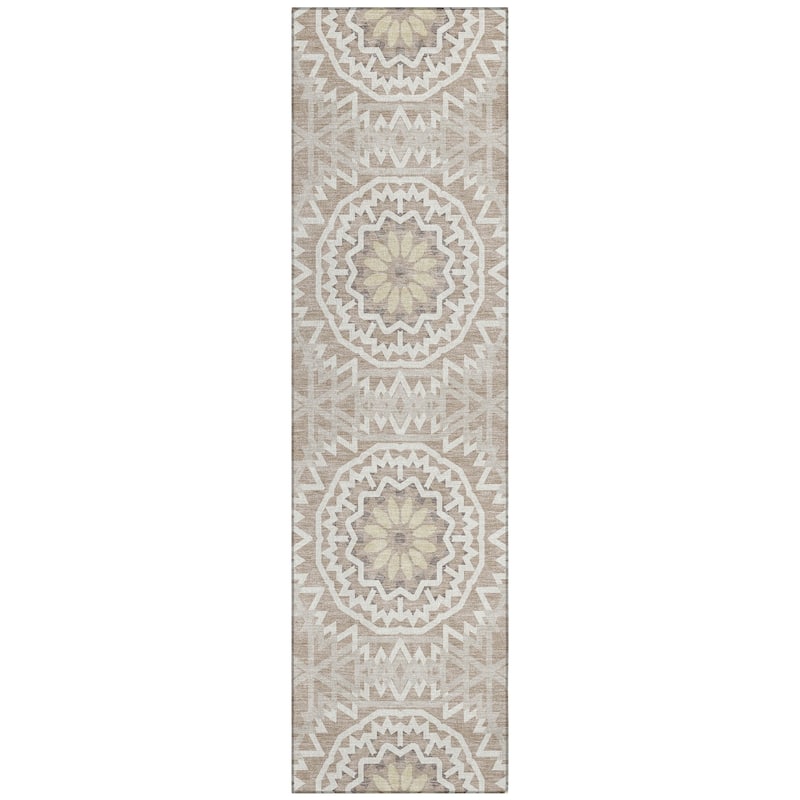 Machine Washable Indoor/ Outdoor Chantille Boho Global Rug