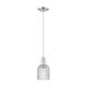 preview thumbnail 28 of 82, Innovations Lighting Downtown Urban - Bridal Veil - 1 Light 5" Cord Hung Mini Pendant Clear/Brushed Satin Nickel