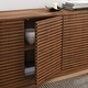 preview thumbnail 6 of 18, Render 4-Door Fluted Sideboard Cabinet TV Stand