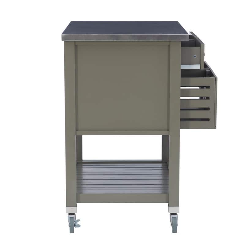 Eileen Rolling Kitchen Cart with Storage