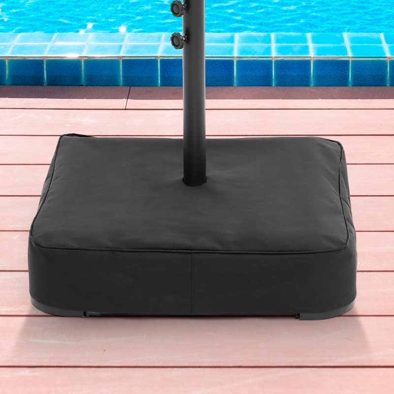 LIVOOSUN 320LBs Umbrella Weight Base Be Used for 8-12FT Patio Umbrella - Black