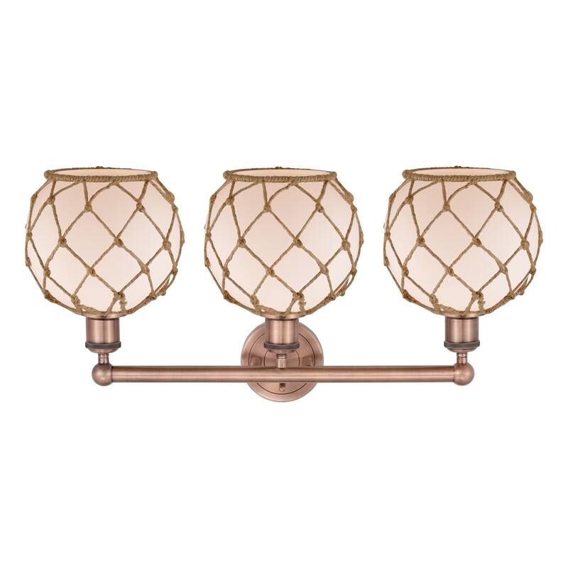 Innovations Lighting Endless Possibilities Edison - Farmhouse Rope - 3 Light 26" Bath Vanity Light