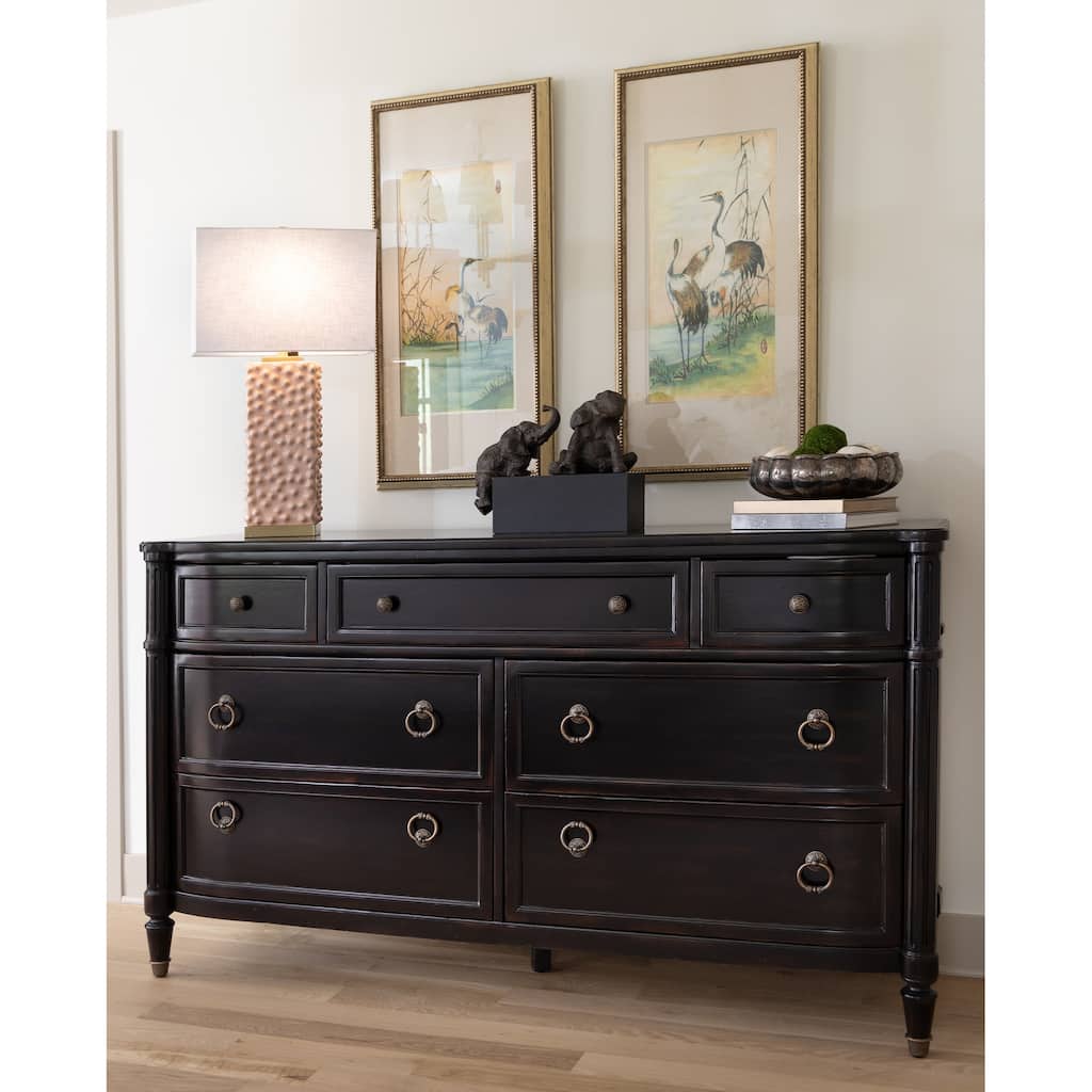 Tamara Day for Stylecraft Edmund Table Lamp - Polished Brass & Pearl Blush - Off-White Shade