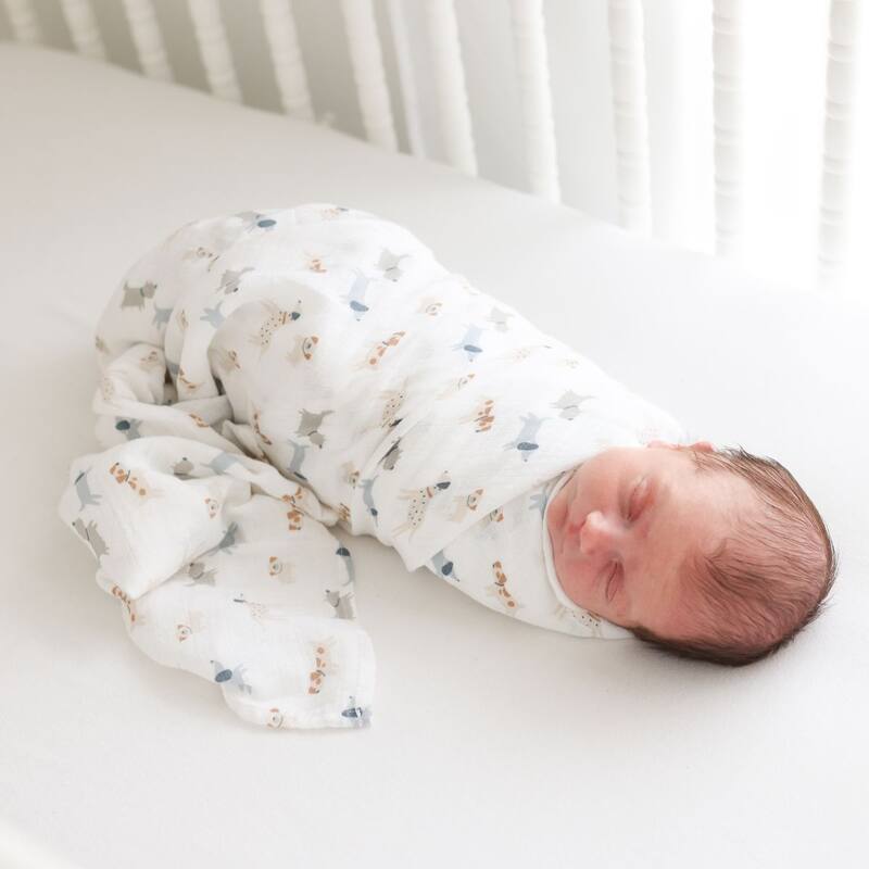 lulujo 2 PK Muslin Swaddling Blankets