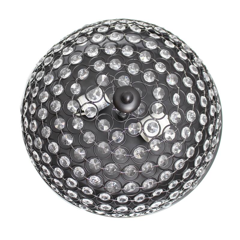 Light Elipse Crystal Flush Mount Ceiling Light