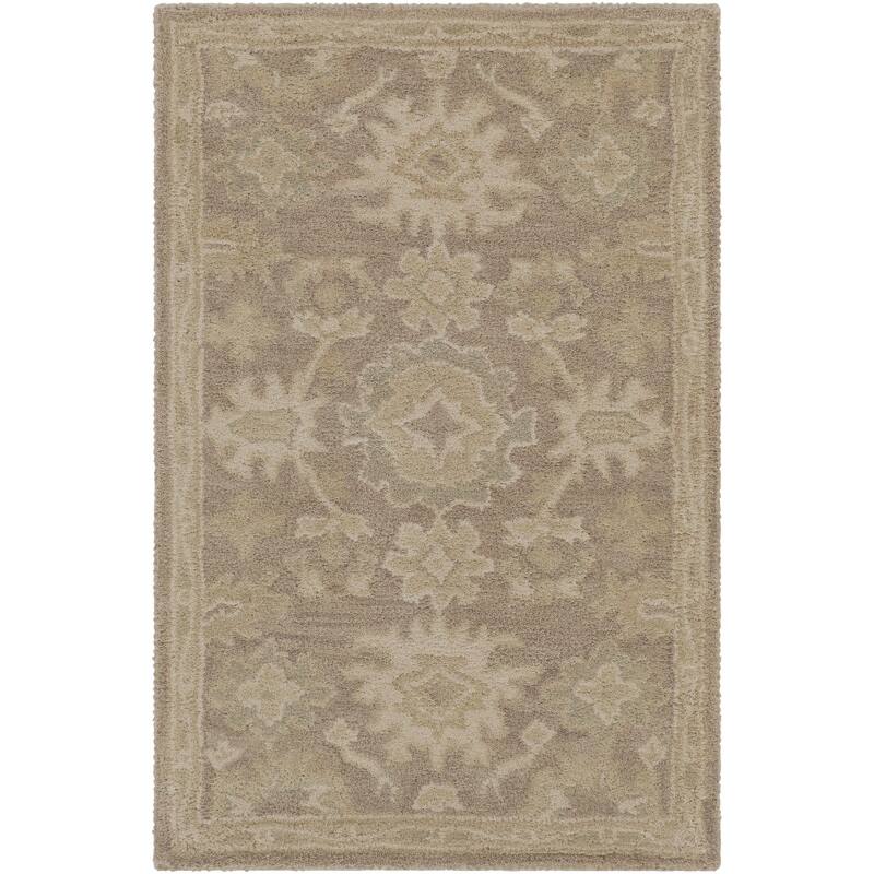 Livabliss Caesar Traditional Paisley Area Rug - Taupe - 2' x 3' - Rectangle