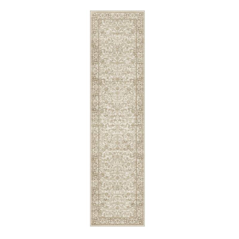 HomeRoots Floral Medallion Persian Runner Area Rug - 2' X 8'