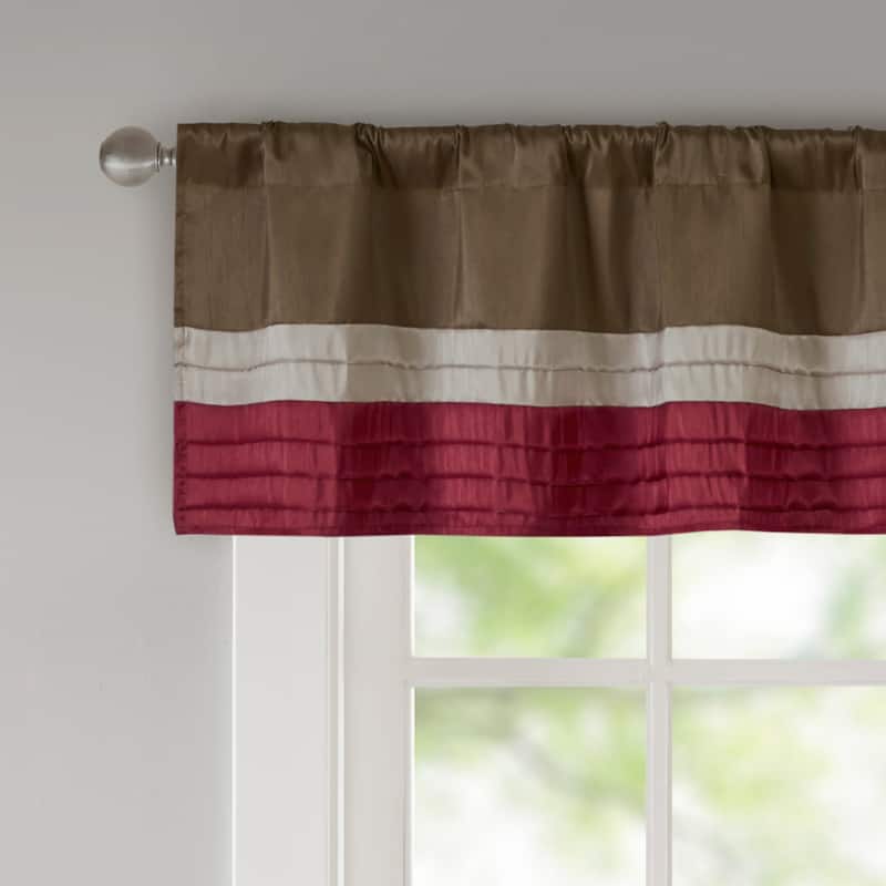Madison Park Eastridge Polyoni Pintuck Window Valance