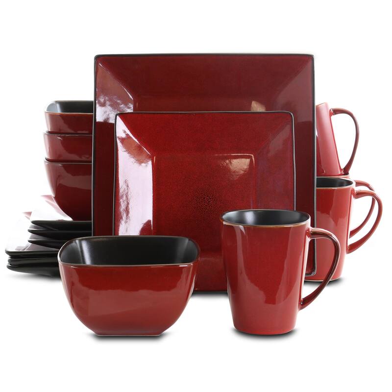 Elama Modern Loft 16 Piece Dinnerware Set