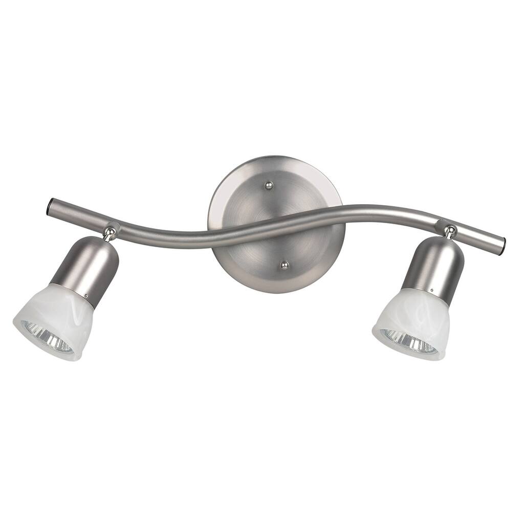 James 1 Light Track Lighting, Brushed Pewter Finish
