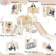 preview thumbnail 21 of 30, Kids Slide Playset Structure, Freestanding Castle Climbing Playhouse