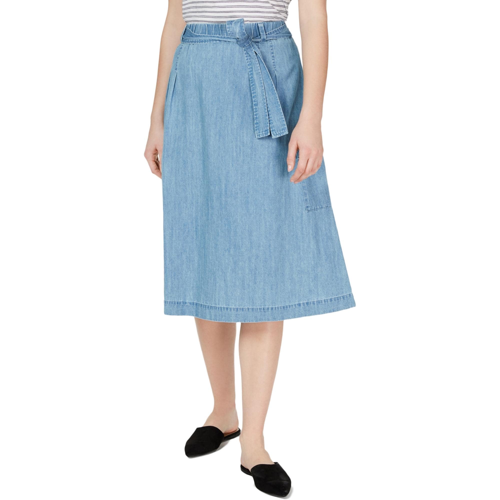 eileen fisher denim skirt