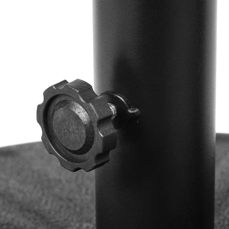 Newport 55-lb Fillable Round Patio Market Umbrella Base Stand - N/A
