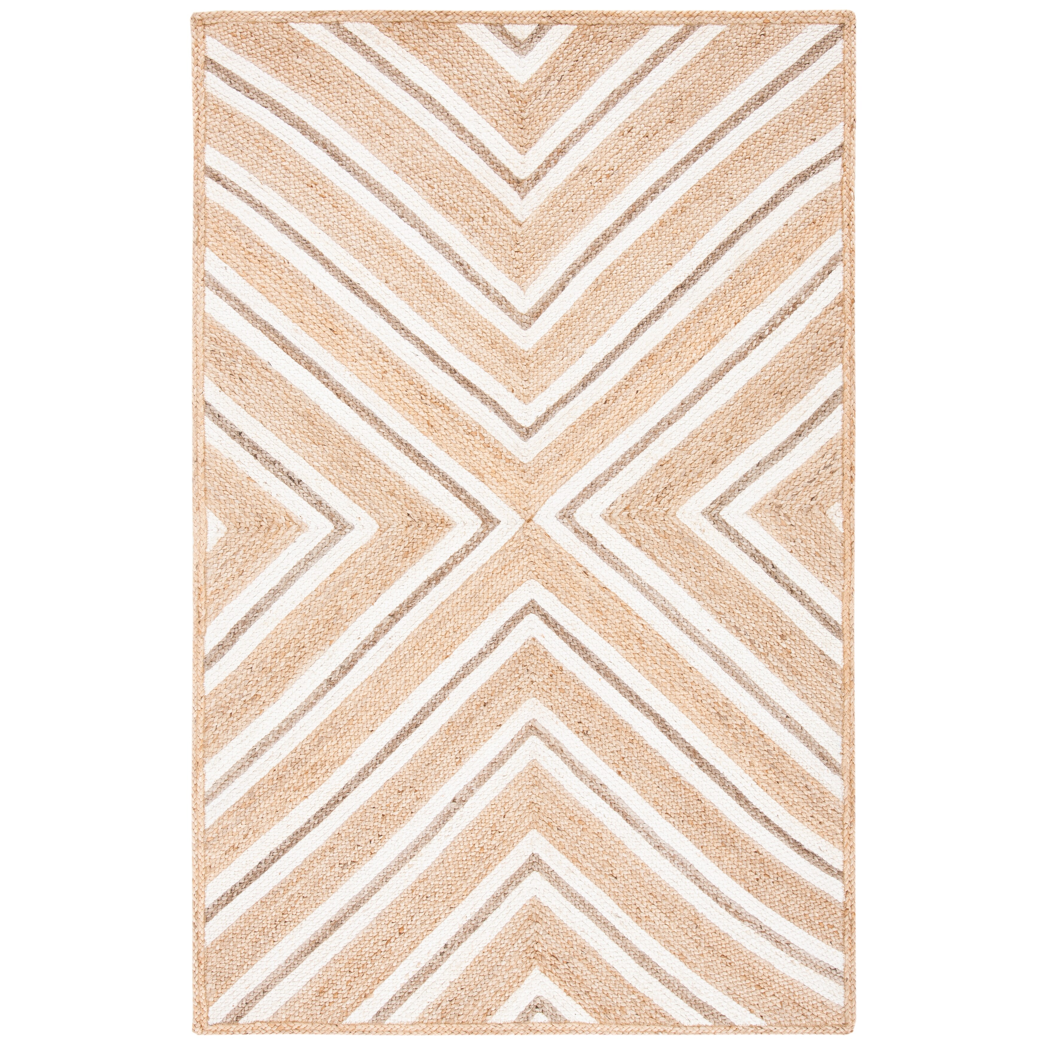 SAFAVIEH Natural Fiber Gratianne Geometric Jute Rug