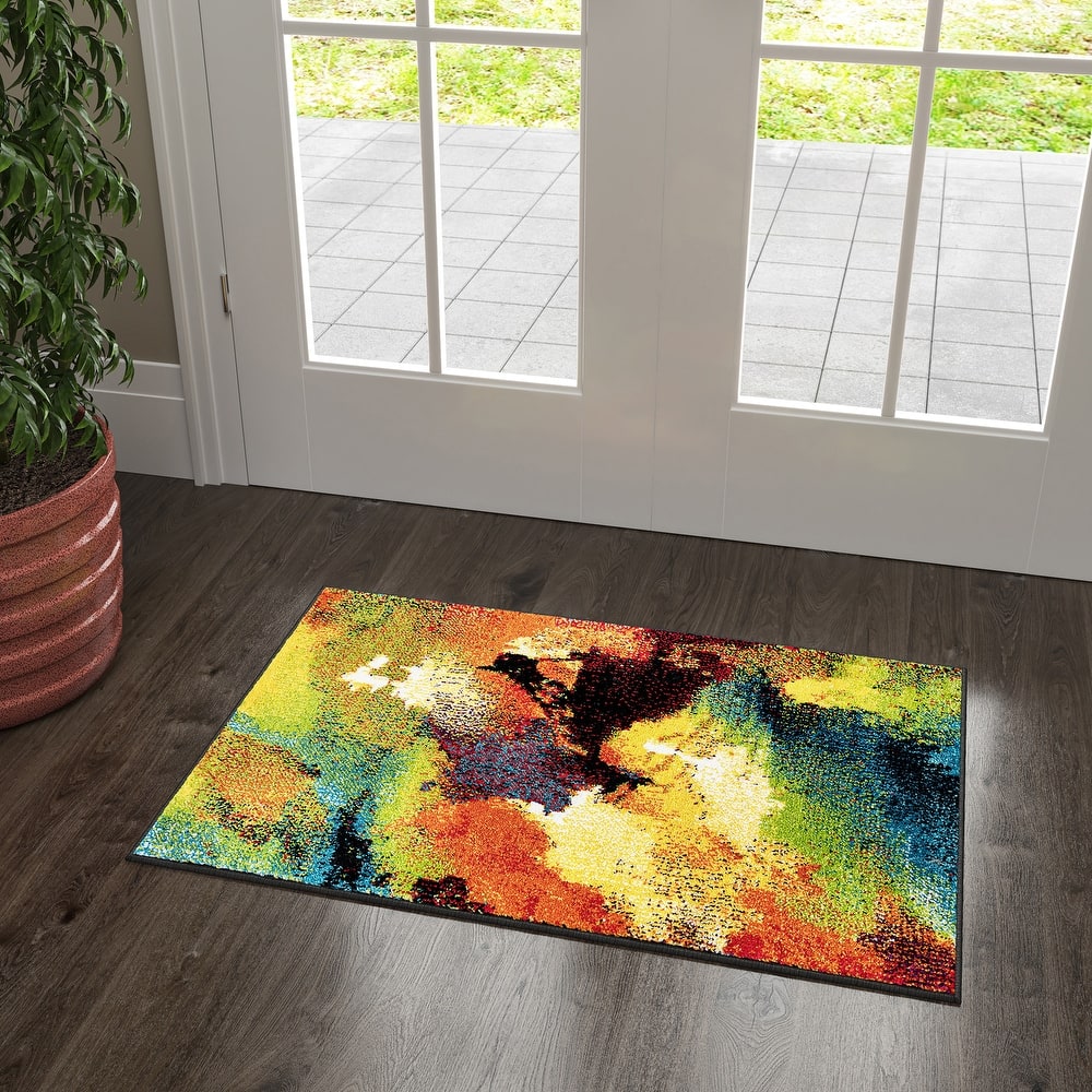 Avdel Mid-Century Modern Graphic Indoor Area Rug