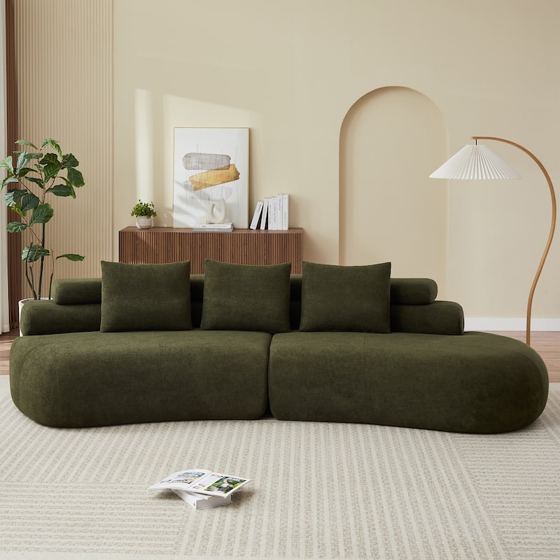 Christopher Knight Home - Compressed Modern Upholstered Modular Sectional Sofa