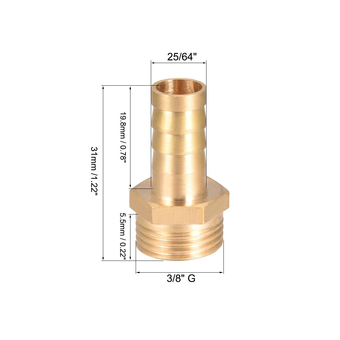 Hose Barb Adapter 3/8x12mm 1/8~3/4 Stainless Steel SS304 Male Thread Pipe Fitting Barb Hose Connector for Air Hose Fuel Hose Water Hose 6mm/8mm/10mm/12mm/19mm/20mm/25mm Hose Barb Adapter 3/8x12mm 1/8~3/4 Stainless Steel SS304 Male Thread Pipe Fitting Barb Hose Connector for Air Hose Fuel Hose Water Hose 6mm/8mm/10mm/12mm/19mm/20mm/25mm