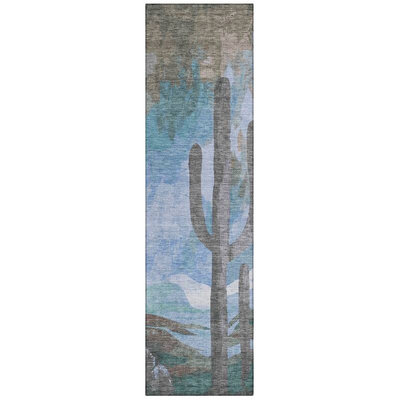 Machine Washable Indoor/ Outdoor Desert Inspiration Chantille Rug