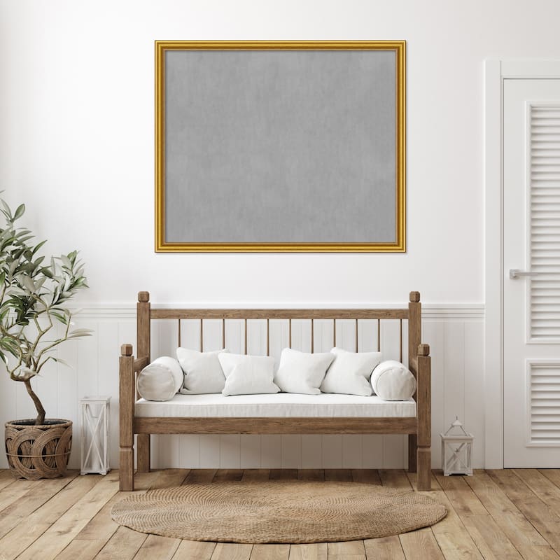 Amanti Art Townhouse Gold Framed Magnetic Board
