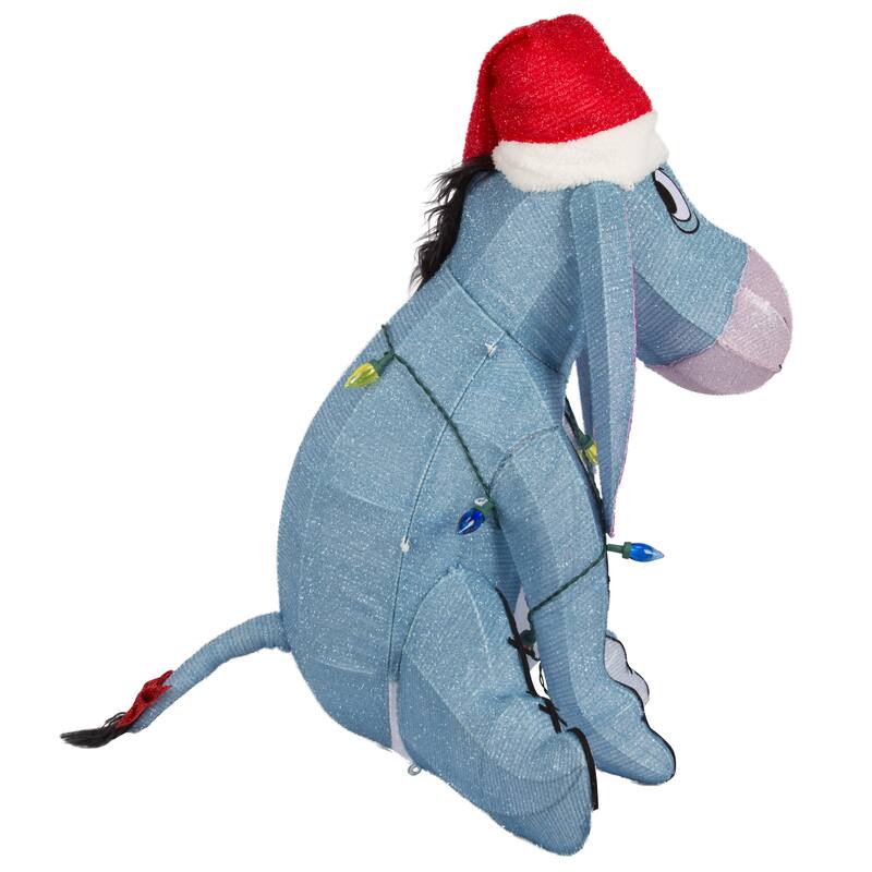 3D Holiday Lighted Tinsel Sculpture-Eeyore-28"-Disney
