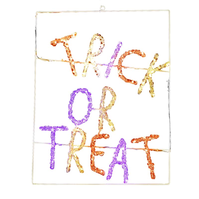Halloween Acrylic Trick or Treat 20 inches