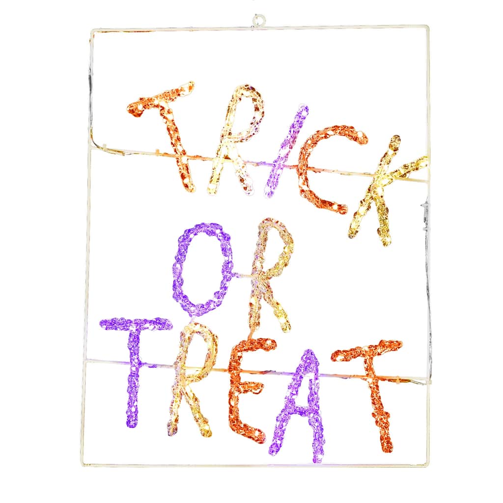 Halloween Acrylic Trick or Treat 20 inches