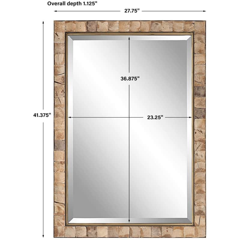 Uttermost 09751 Cocos 27-3/4" W x 41-3/8" H Rectangular Framed