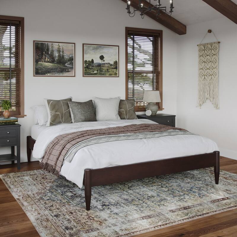 AFI Pasadena Basic Platform Bed Frame - Espresso - Queen