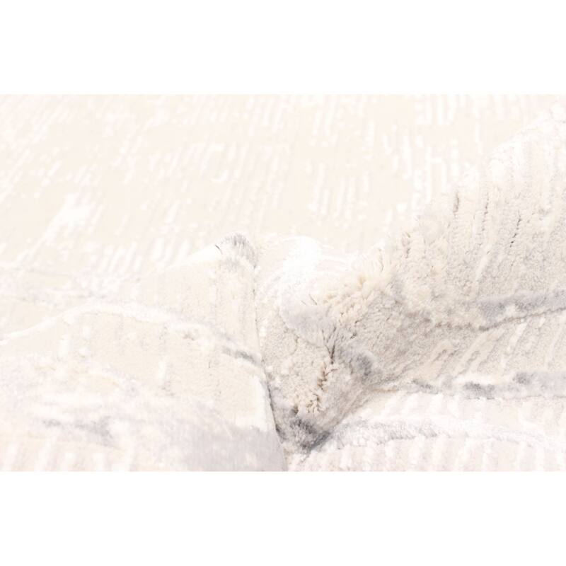 ECARPETGALLERY Machine Made Echo Grey Area Rug