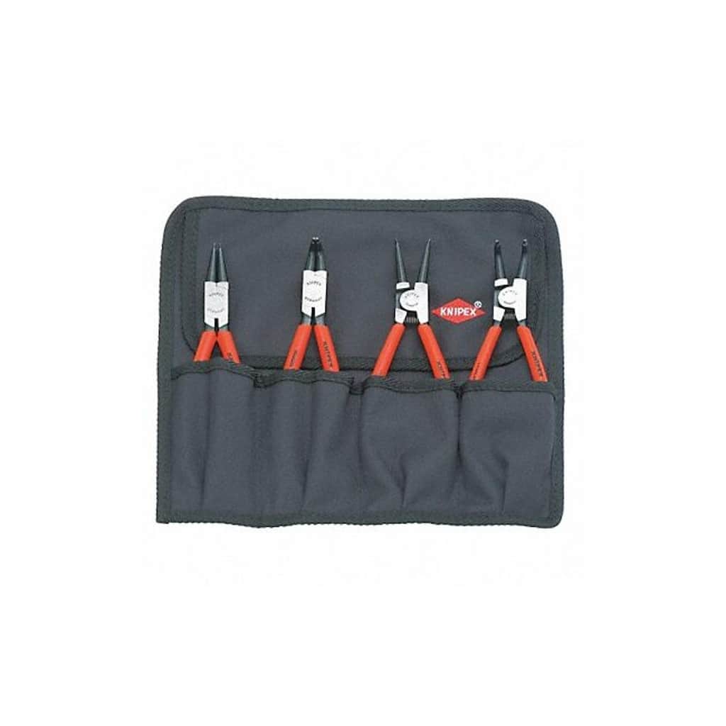 Knipex Retaining Ring Plier Set,0,90 Deg,4 pc 00 19 56 - 1 Each