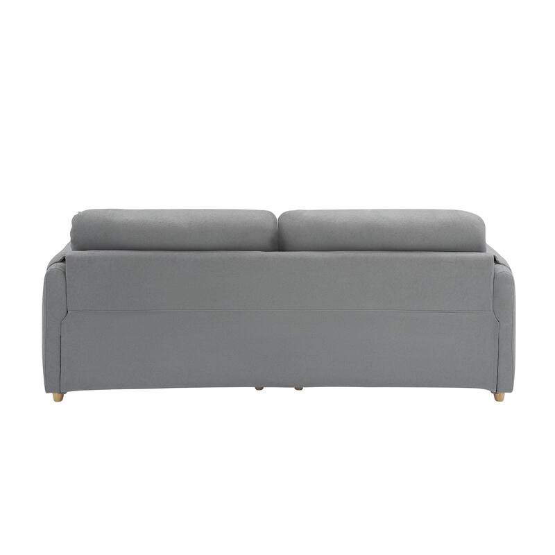 80-inch Light Grey Teddy Sofa for Versatile Use
