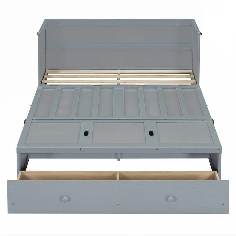 Murphy Bed with USB Port and a Large Drawer